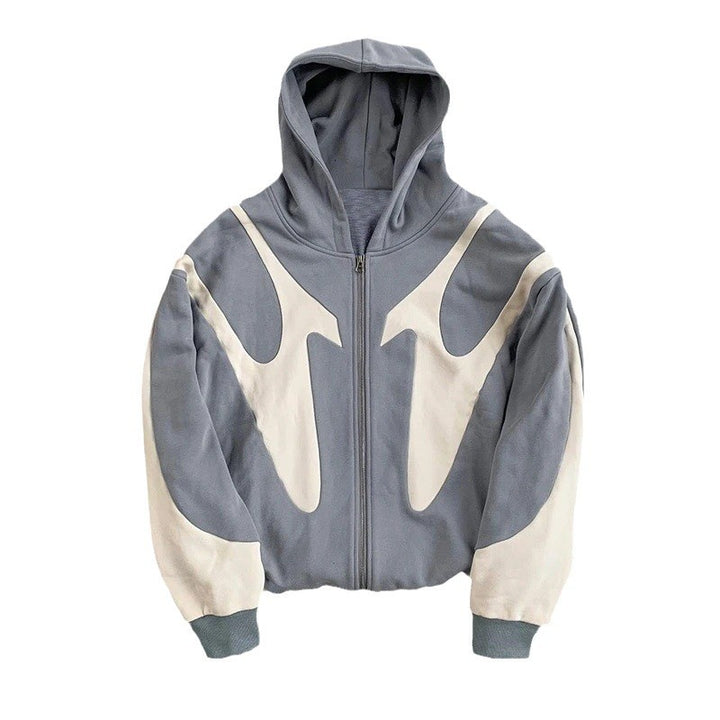 Damer stilfull hoodie med kontrasterande insatser Mirla-Eva Jonsson