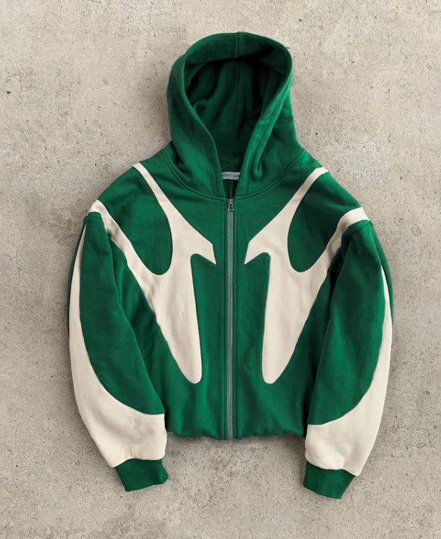 Damer stilfull hoodie med kontrasterande insatser Mirla-Eva Jonsson