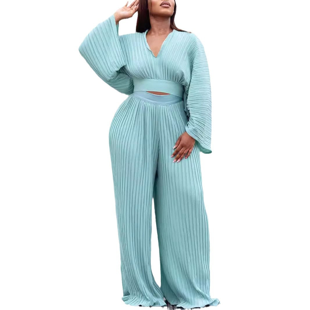Damer stilfull maxijumpsuit med voluminösa ärmar Mirla-Eva Jonsson