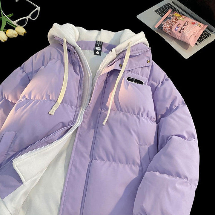 Damer stilfull quiltad jacka med integrerad hoodie Mirla-Eva Jonsson