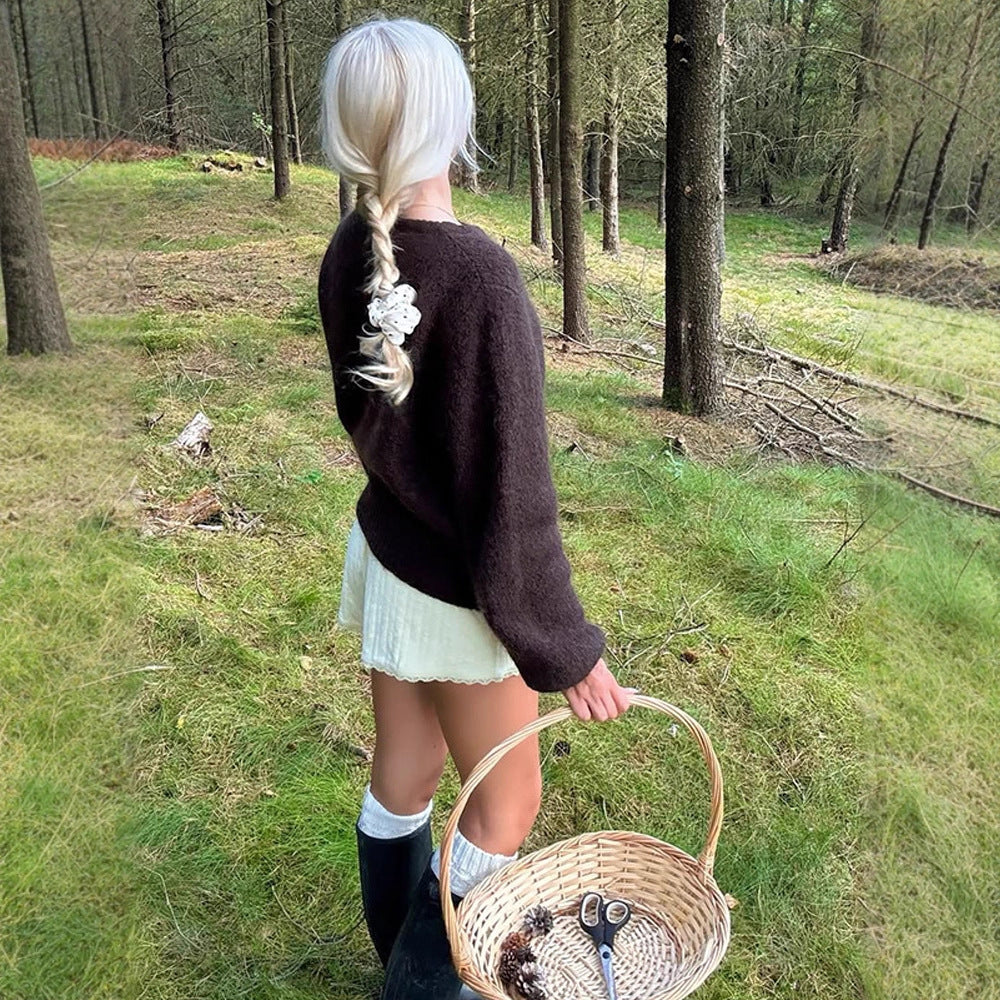 Damer stilig Relaxed-Fit tröja med voluminösa ärmar Mirla-Eva Jonsson