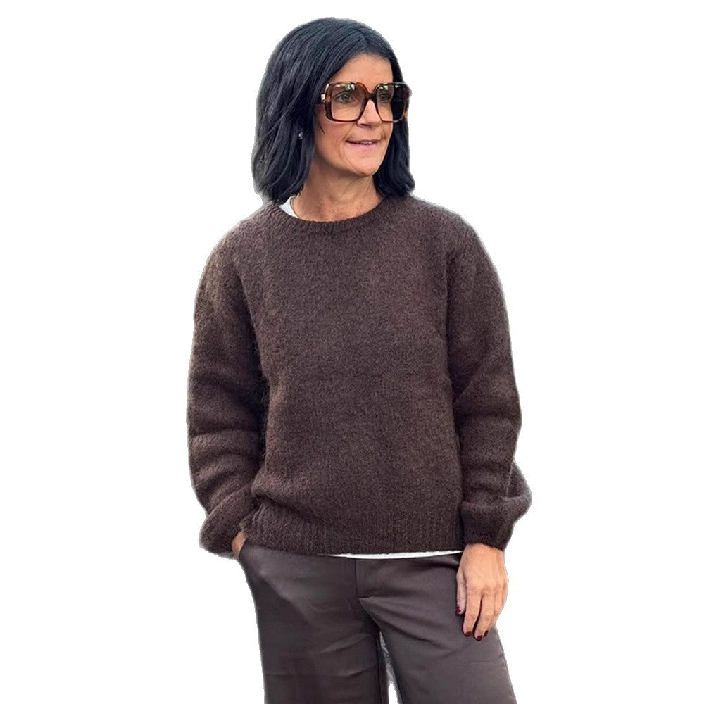 Damer stilig Relaxed-Fit tröja med voluminösa ärmar Mirla-Eva Jonsson