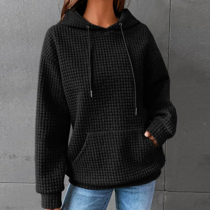 Damer stilig hoodie med strukturerad tyg Eva Jonsson-Eva Jonsson