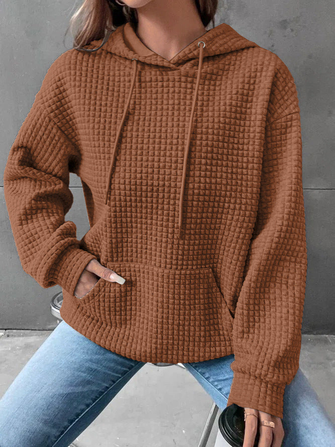 Damer stilig hoodie med strukturerad tyg Eva Jonsson-Eva Jonsson