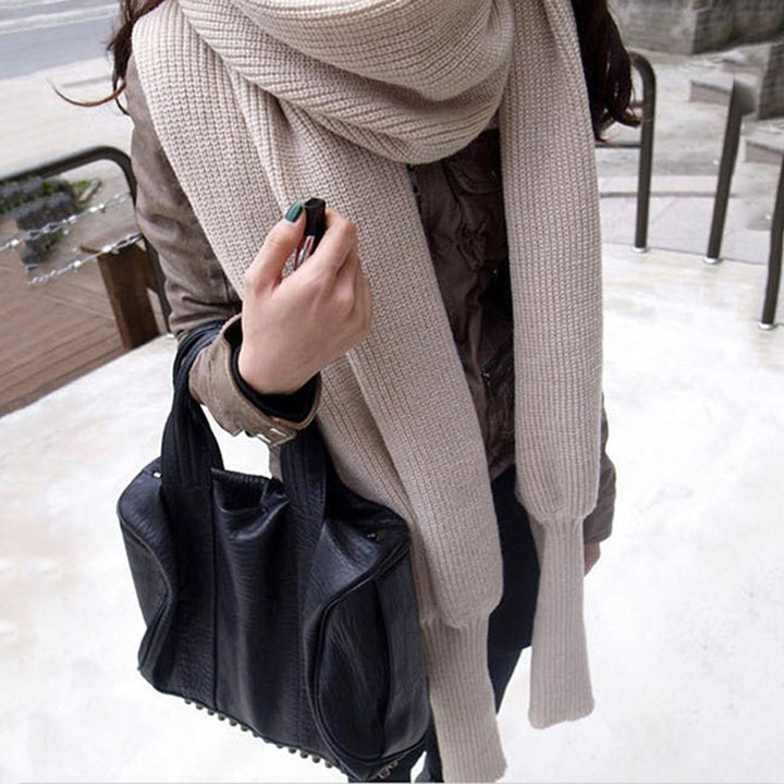 Damer stilig stickad scarf med innovativ design Eva Jonsson-Eva Jonsson
