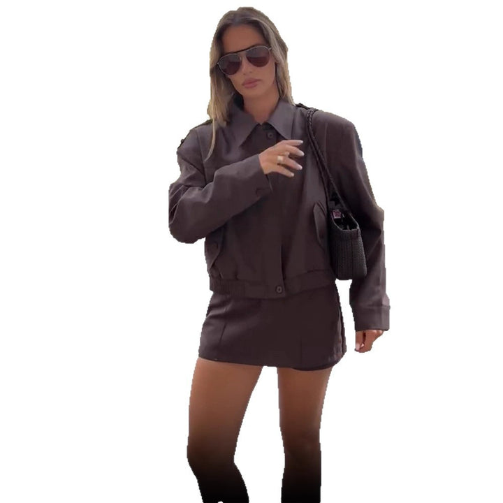 Damer stiliga cropped Utility-jacka med praktiska fickor Mirla-Eva Jonsson