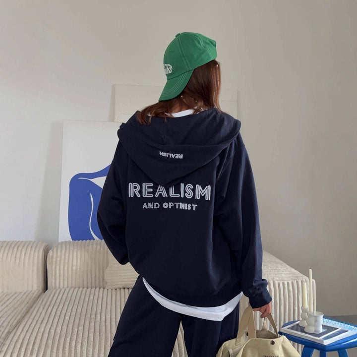 Damer stiliga hoodie och vidskurna jogger-set Mirla-Eva Jonsson