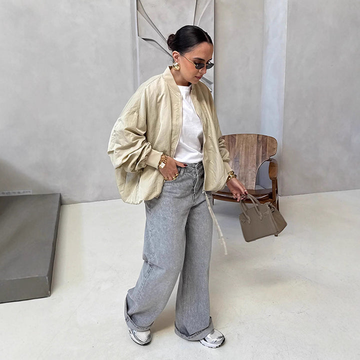 Damer stiliga oversized bomberjacka Mirla-Eva Jonsson