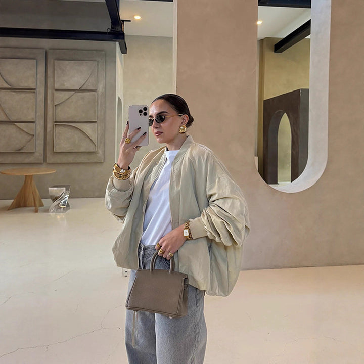 Damer stiliga oversized bomberjacka Mirla-Eva Jonsson