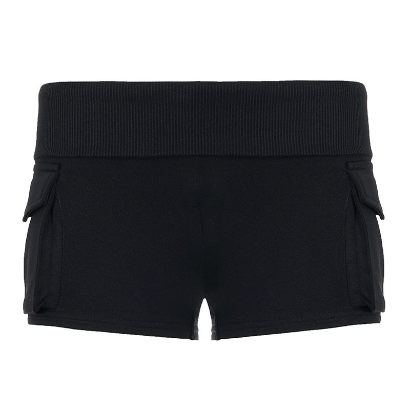 Damer stiliga shorts med praktiska fickor och hög midja Mirla-Eva Jonsson
