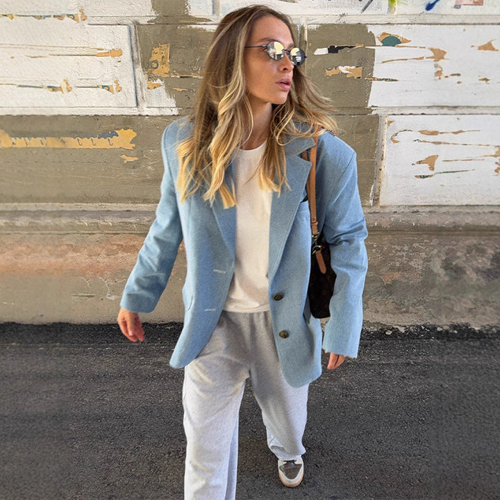 Damer storlek Blazerjacka i högkvalitativ denim Mirla-Eva Jonsson