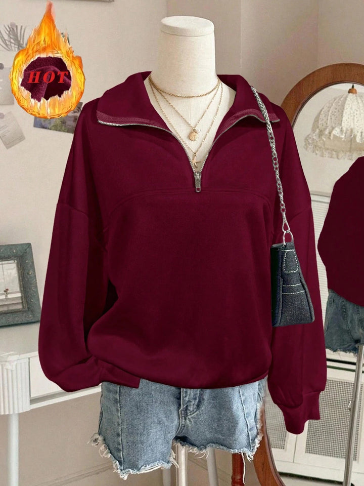 Damer sweatshirt med hög krage Mirla-Eva Jonsson