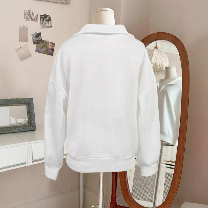 Damer sweatshirt med hög krage Mirla-Eva Jonsson