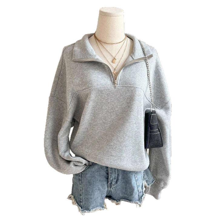 Damer sweatshirt med hög krage Mirla-Eva Jonsson