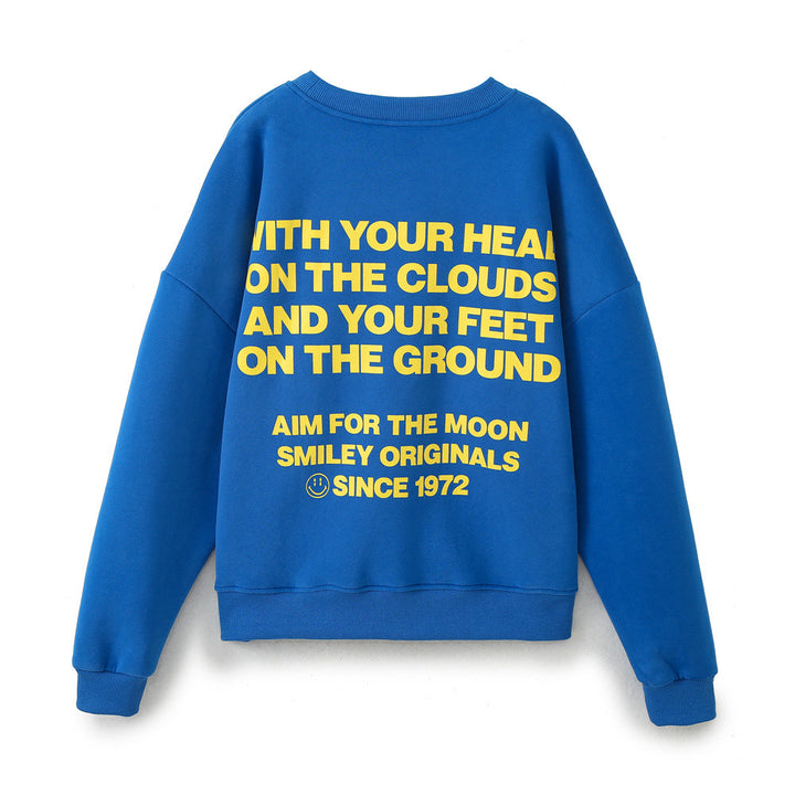 Damer sweatshirt med iögonfallande text Mirla-Eva Jonsson