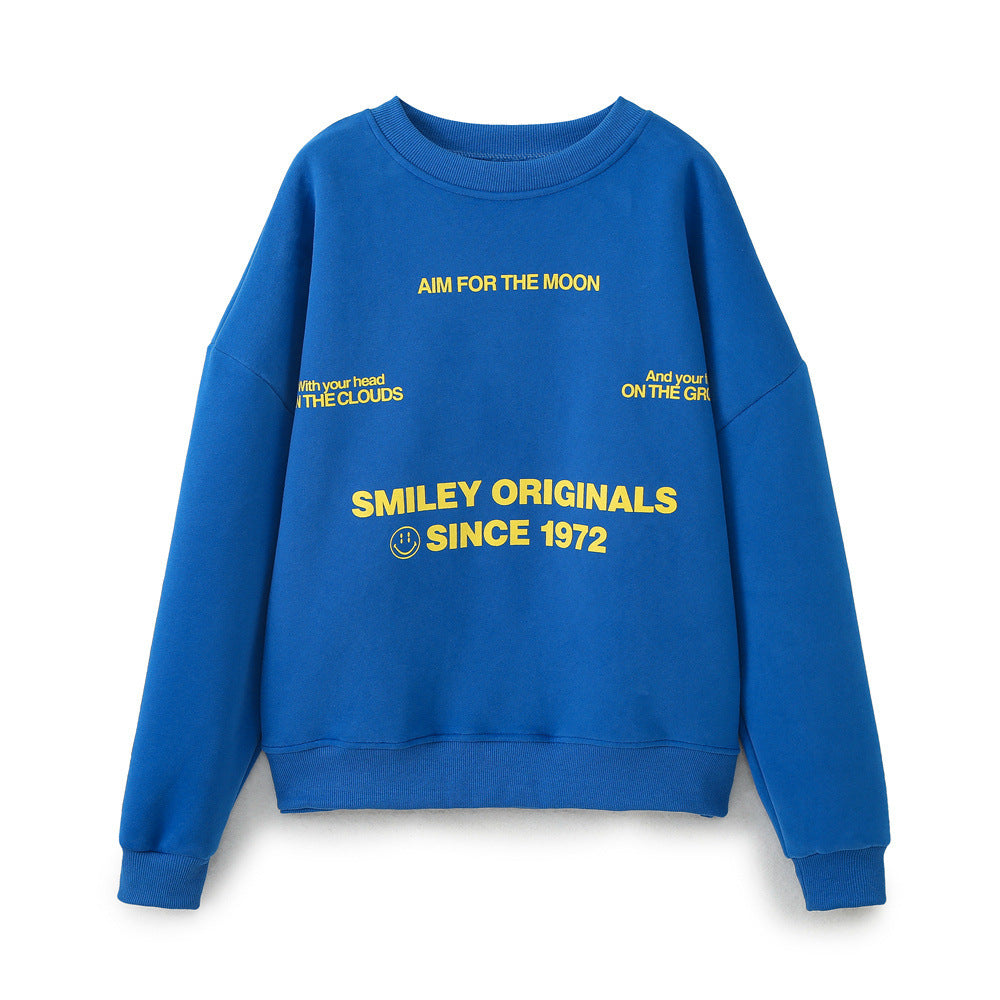 Damer sweatshirt med iögonfallande text Mirla-Eva Jonsson