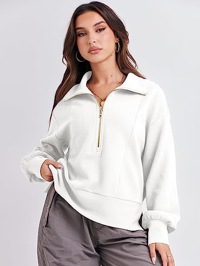 Damer sweatshirt med kort dragkedja Mirla-Eva Jonsson