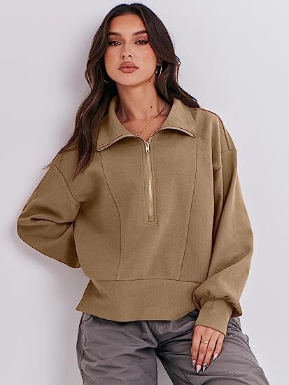 Damer sweatshirt med kort dragkedja Mirla-Eva Jonsson