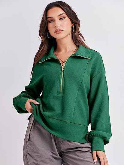 Damer sweatshirt med kort dragkedja Mirla-Eva Jonsson