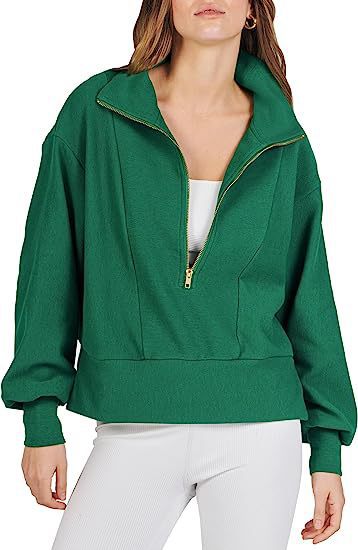 Damer sweatshirt med kort dragkedja Mirla-Eva Jonsson