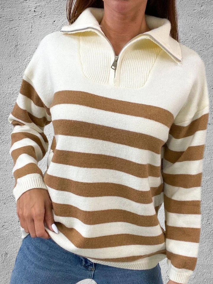 Damer sweatshirt med ståkrage och dragkedja Mirla-Eva Jonsson