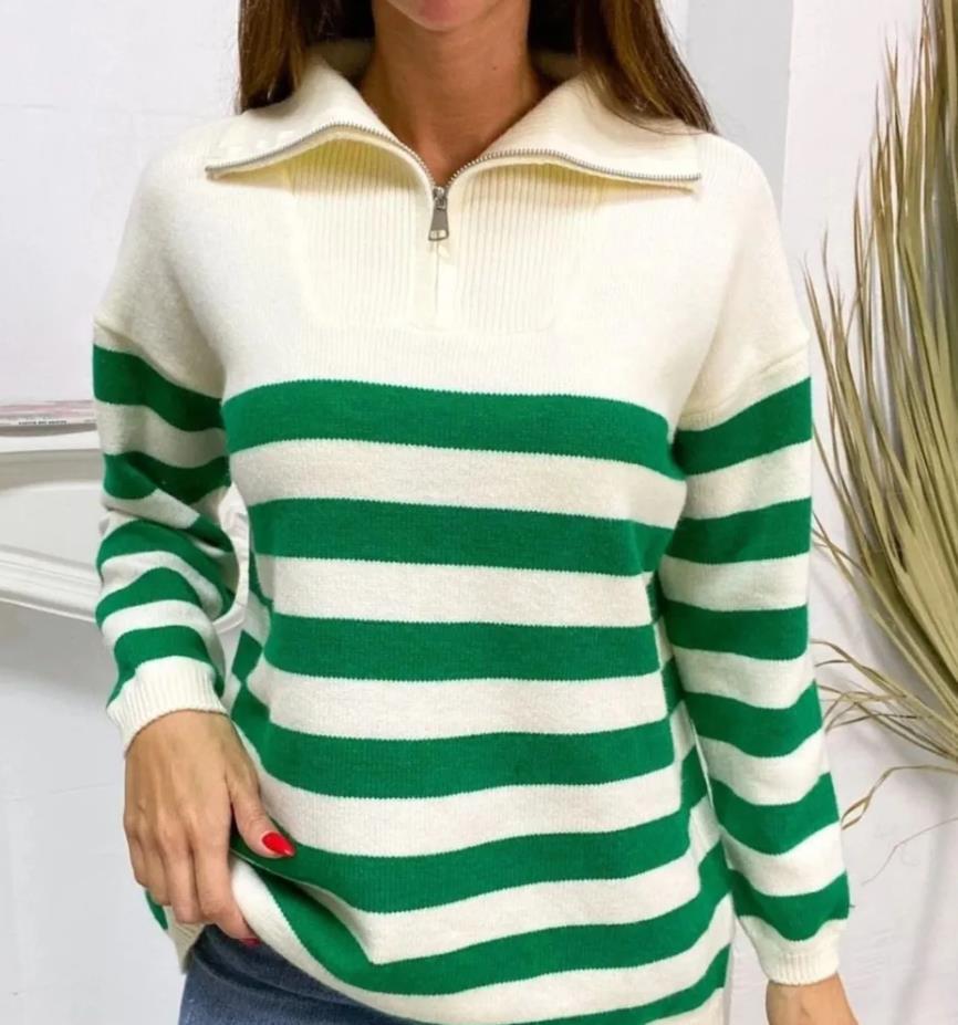 Damer sweatshirt med ståkrage och dragkedja Mirla-Eva Jonsson