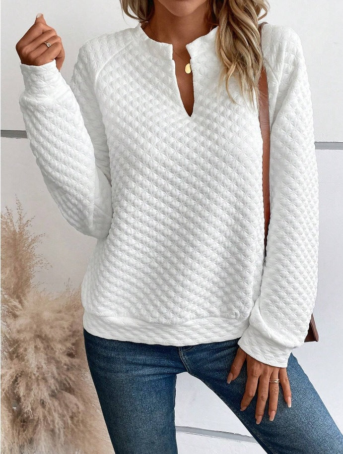 Damer sweatshirt med strukturerad design Eva Jonsson-Eva Jonsson