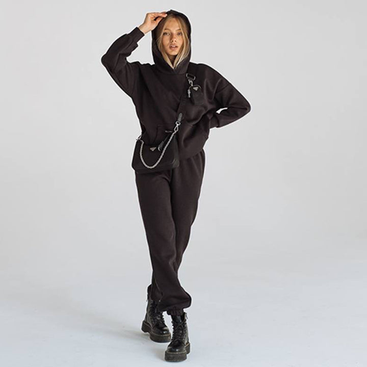 Damer sweatshirtset med oversized passform och praktiska fickor Eva Jonsson-Eva Jonsson