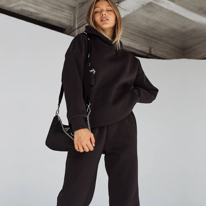 Damer sweatshirtset med oversized passform och praktiska fickor Eva Jonsson-Eva Jonsson