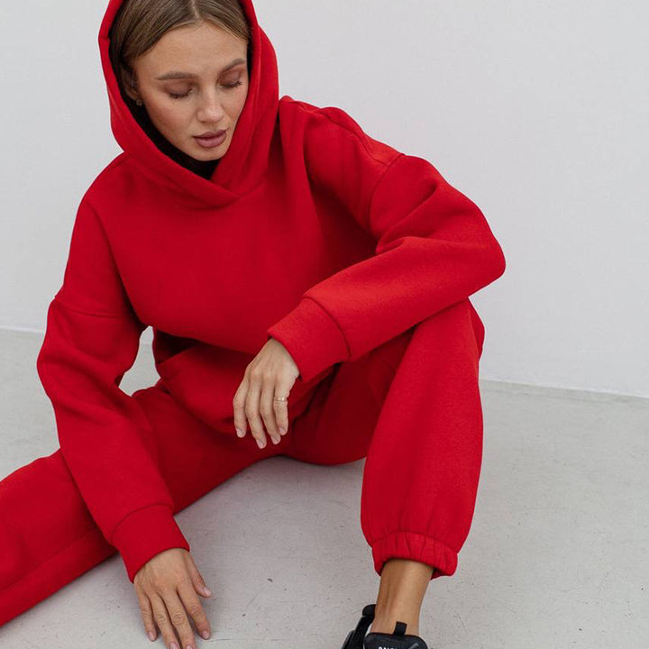Damer sweatshirtset med oversized passform och praktiska fickor Eva Jonsson-Eva Jonsson