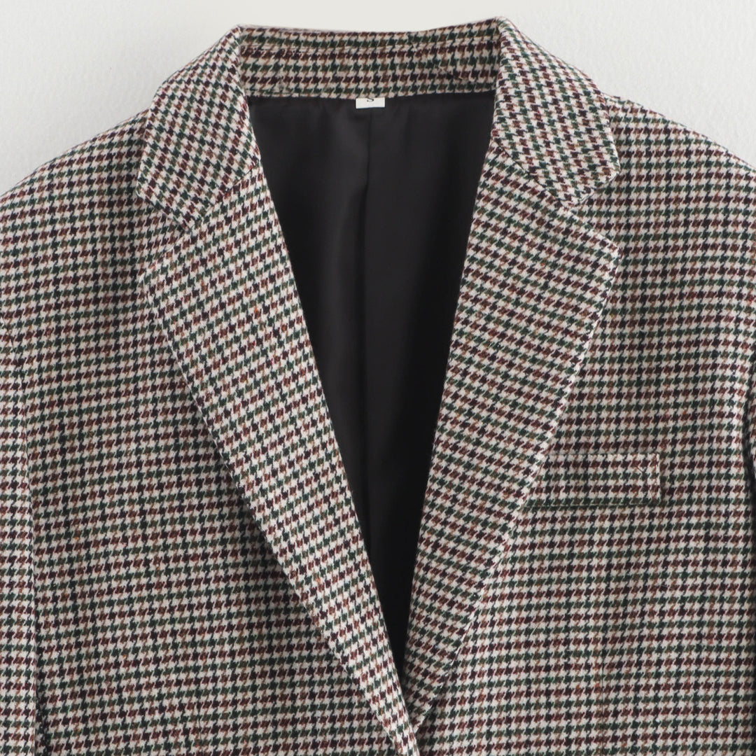 Damer tidlös rutig blazer Eva Jonsson-Eva Jonsson