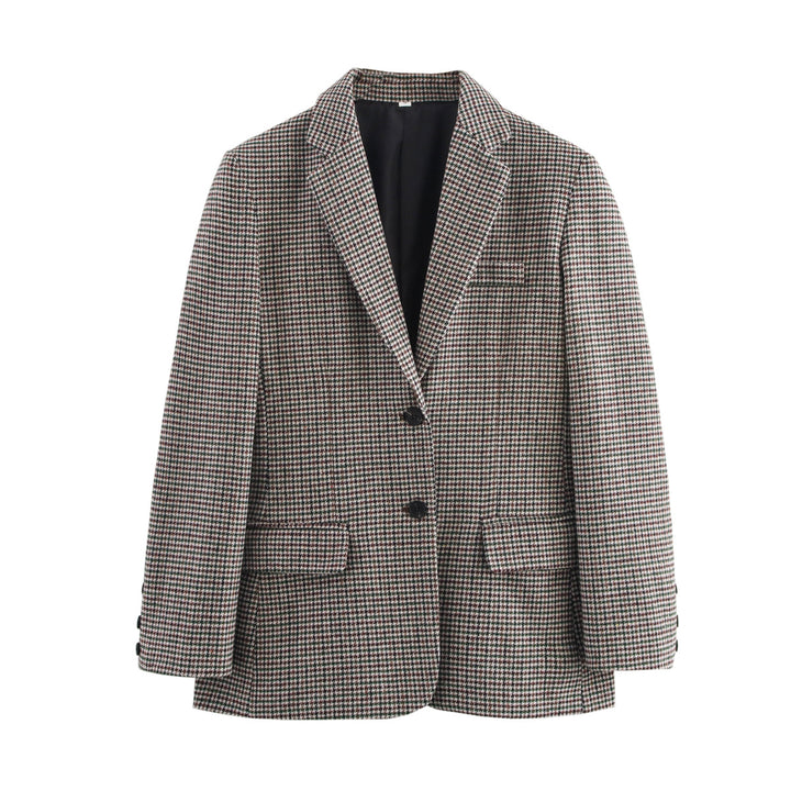 Damer tidlös rutig blazer Eva Jonsson-Eva Jonsson