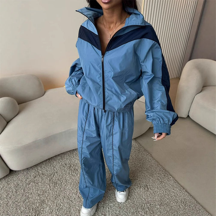 Damer tracksuit med elastiskt midjeband och hög krage Mirla-Eva Jonsson
