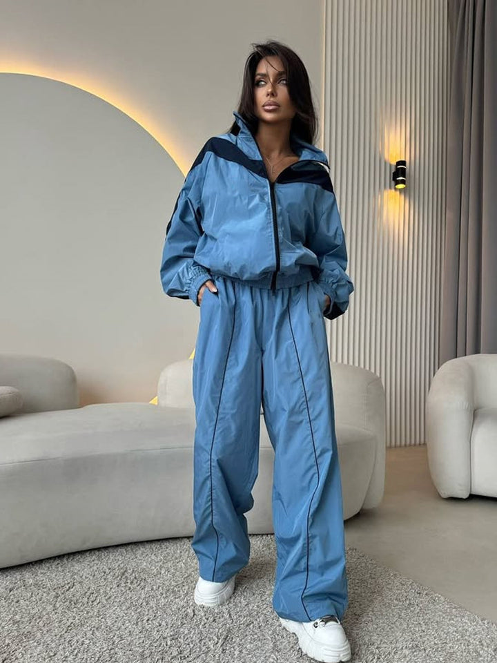 Damer tracksuit med elastiskt midjeband och hög krage Mirla-Eva Jonsson