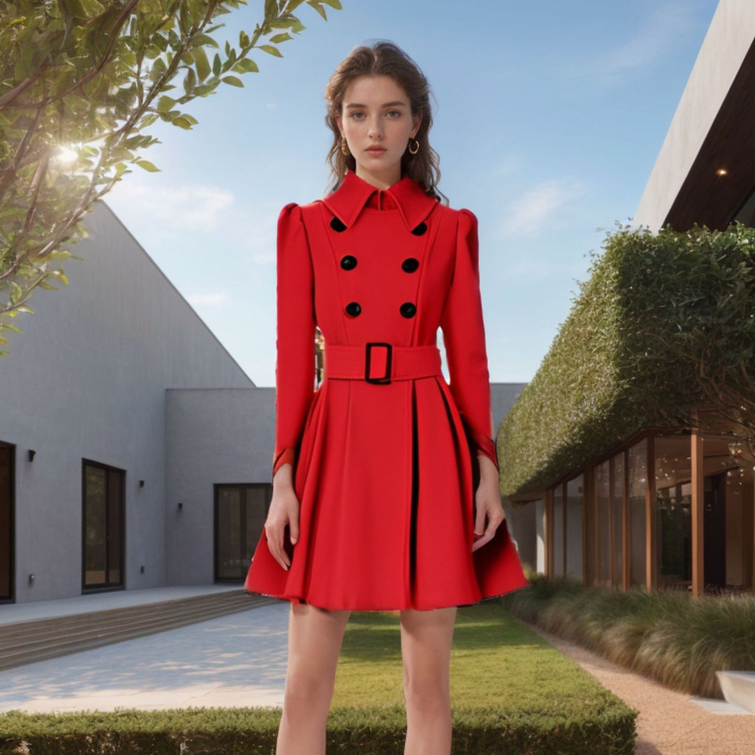 Damer trench coat med elegant figursydd passform Mirla-Eva Jonsson