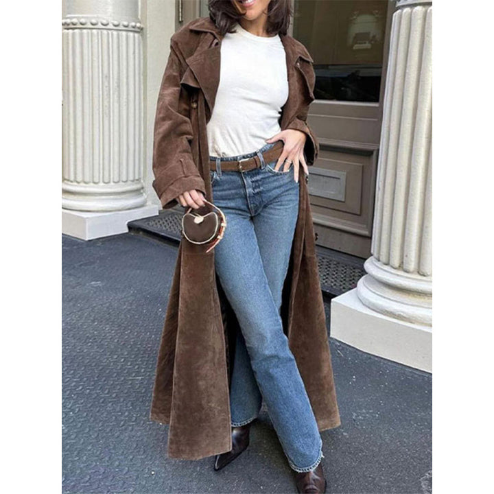 Damer trenchcoat i mjukt mocka Mirla-Eva Jonsson