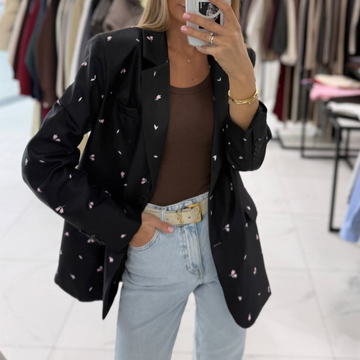 Damer trendig Blazer med midjejusterbart bälte Mirla-Eva Jonsson