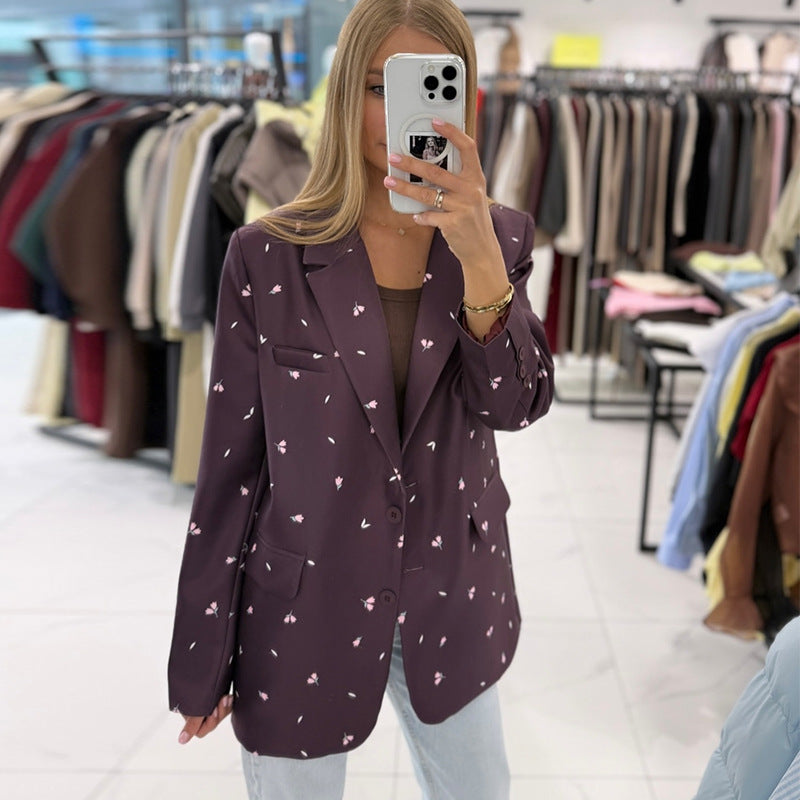 Damer trendig Blazer med midjejusterbart bälte Mirla-Eva Jonsson