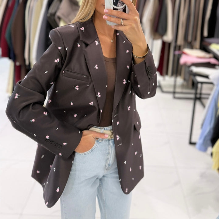 Damer trendig Blazer med midjejusterbart bälte Mirla-Eva Jonsson