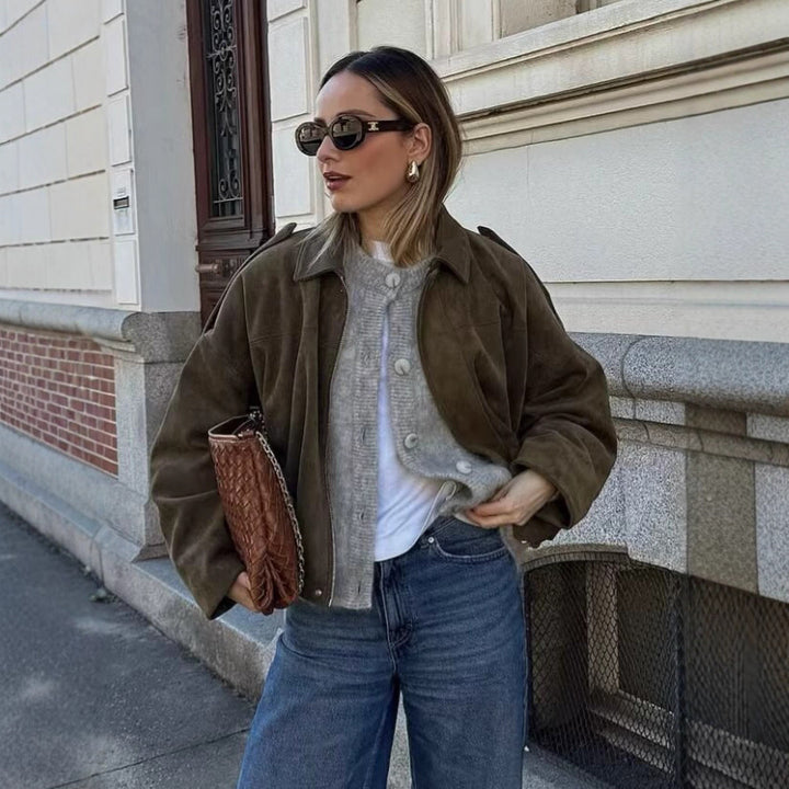 Damer trendig Oversized Jacka Mirla-Eva Jonsson