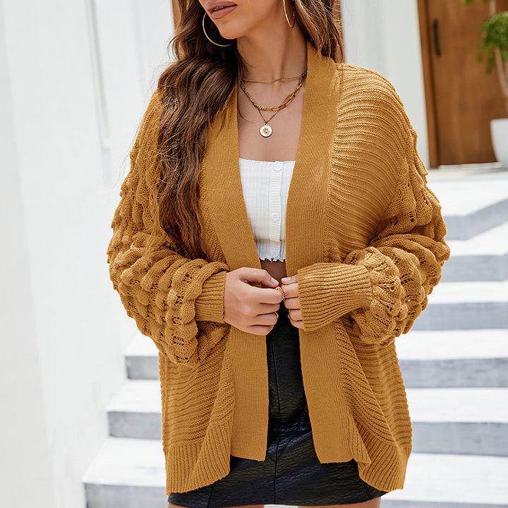 Damer trendig cardigan med strukturerad design Mirla-Eva Jonsson