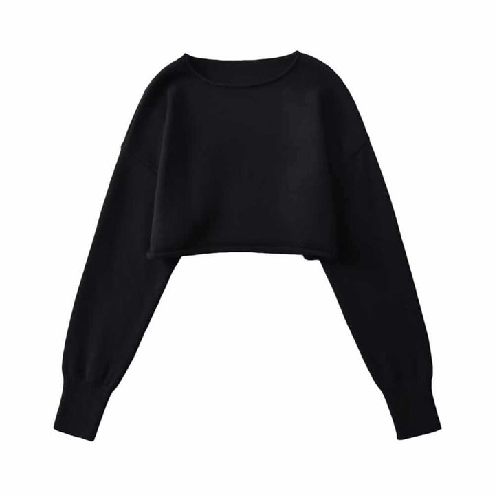 Damer trendig cropped tröja Mirla-Eva Jonsson