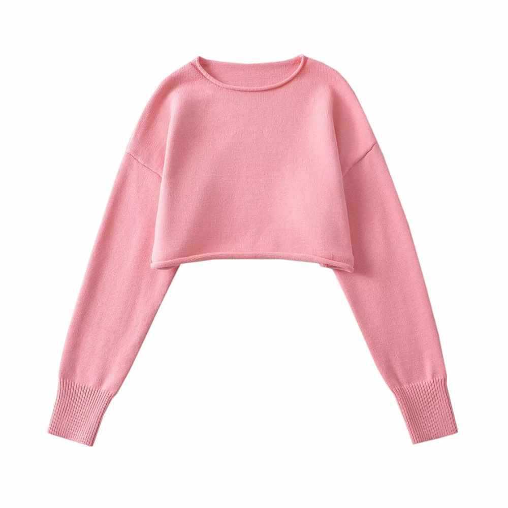 Damer trendig cropped tröja Mirla-Eva Jonsson
