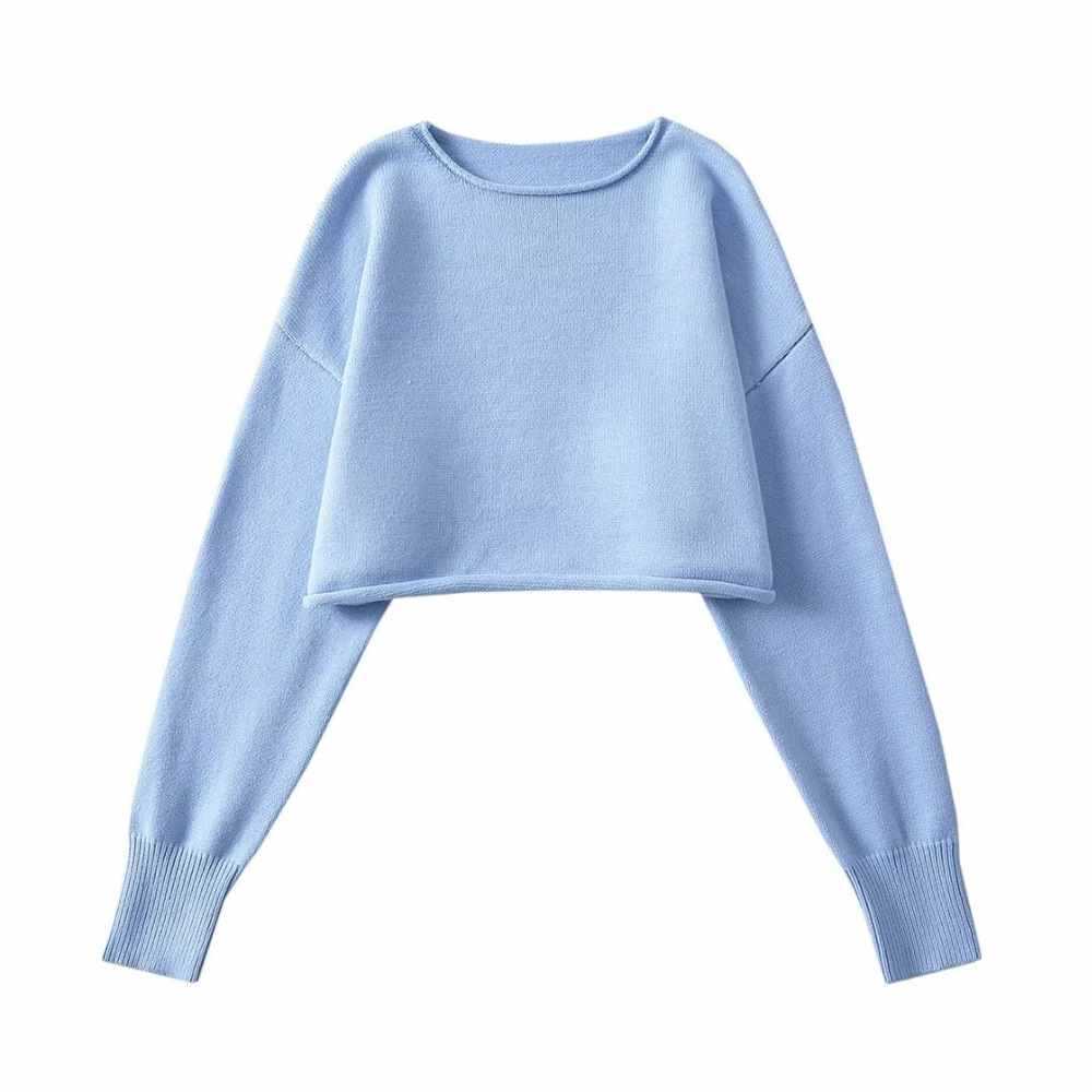 Damer trendig cropped tröja Mirla-Eva Jonsson