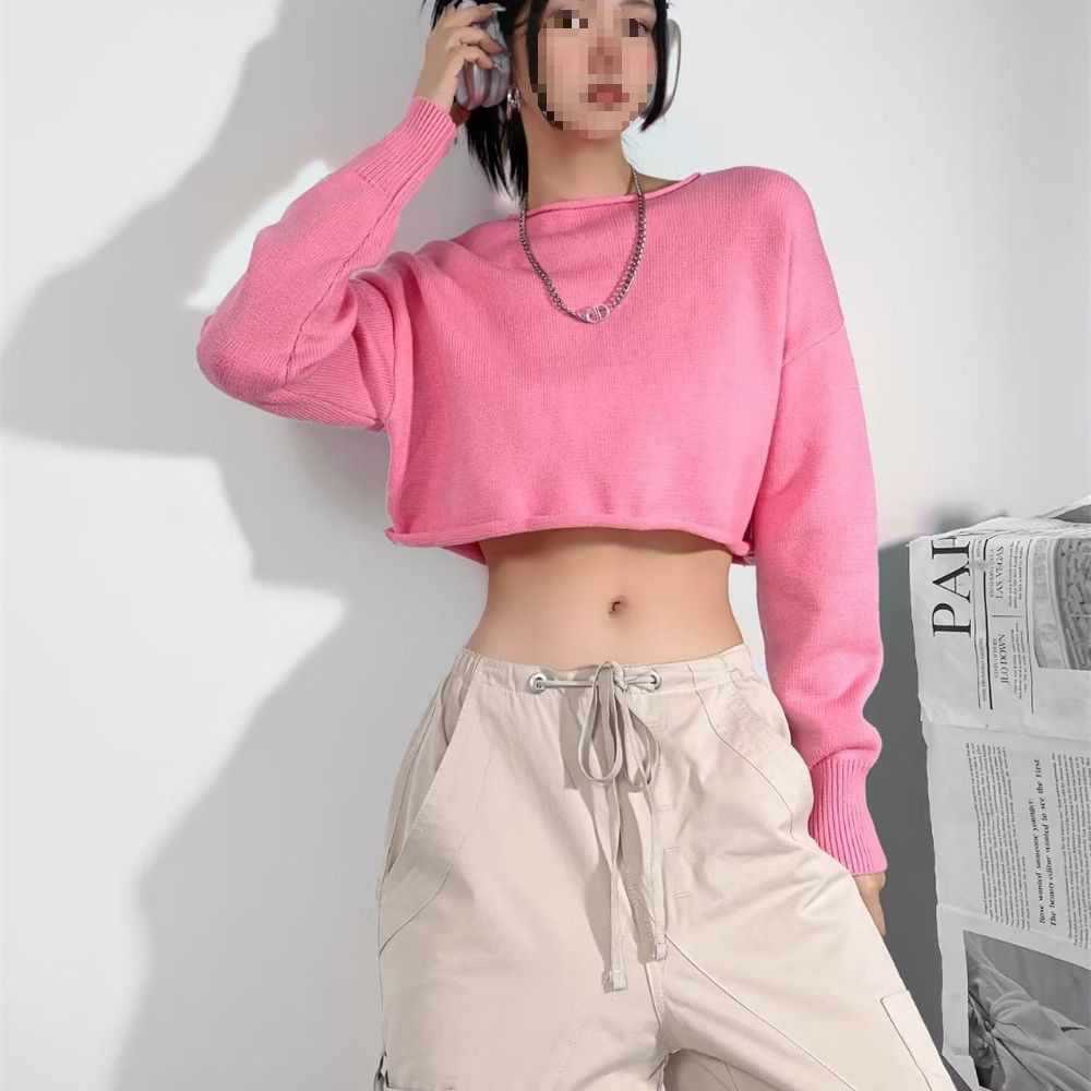 Damer trendig cropped tröja Mirla-Eva Jonsson