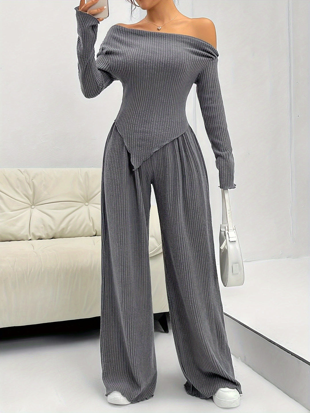 Damer trendig jumpsuit med off-shoulder-design Eva Jonsson-Eva Jonsson