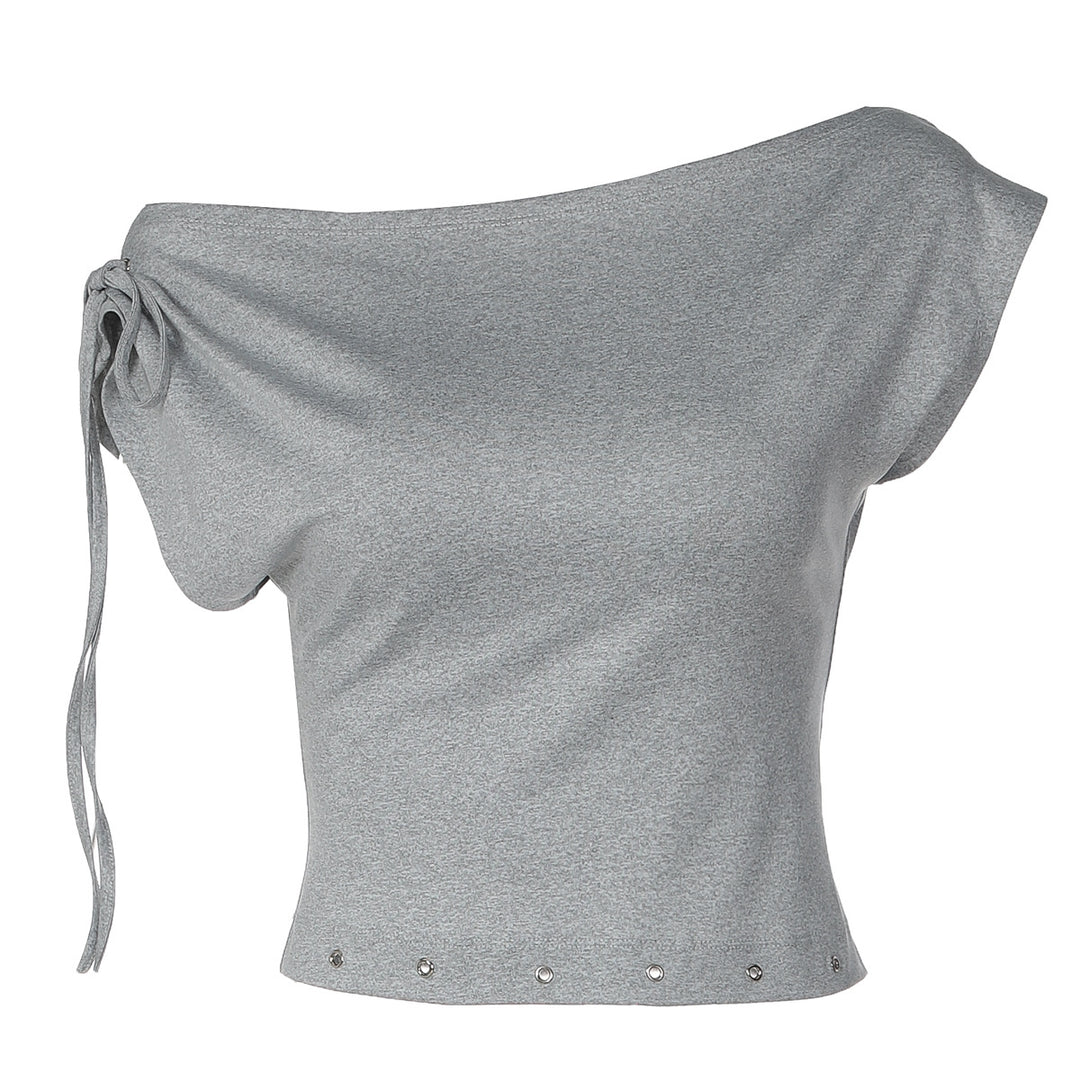 Damer trendigt Crop-Top med off-shoulder design Mirla-Eva Jonsson