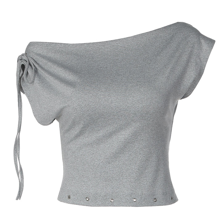 Damer trendigt Crop-Top med off-shoulder design Mirla-Eva Jonsson