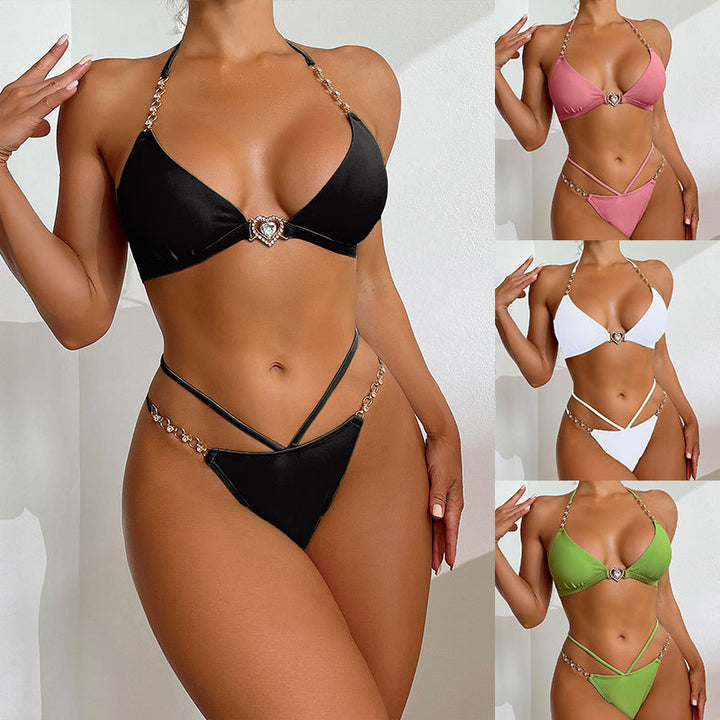 Damer triangel-bikini med förföriskt smyckedetalj Mirla-Eva Jonsson