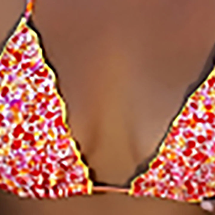 Damer triangel-bikini med prydda volanger Mirla-Eva Jonsson